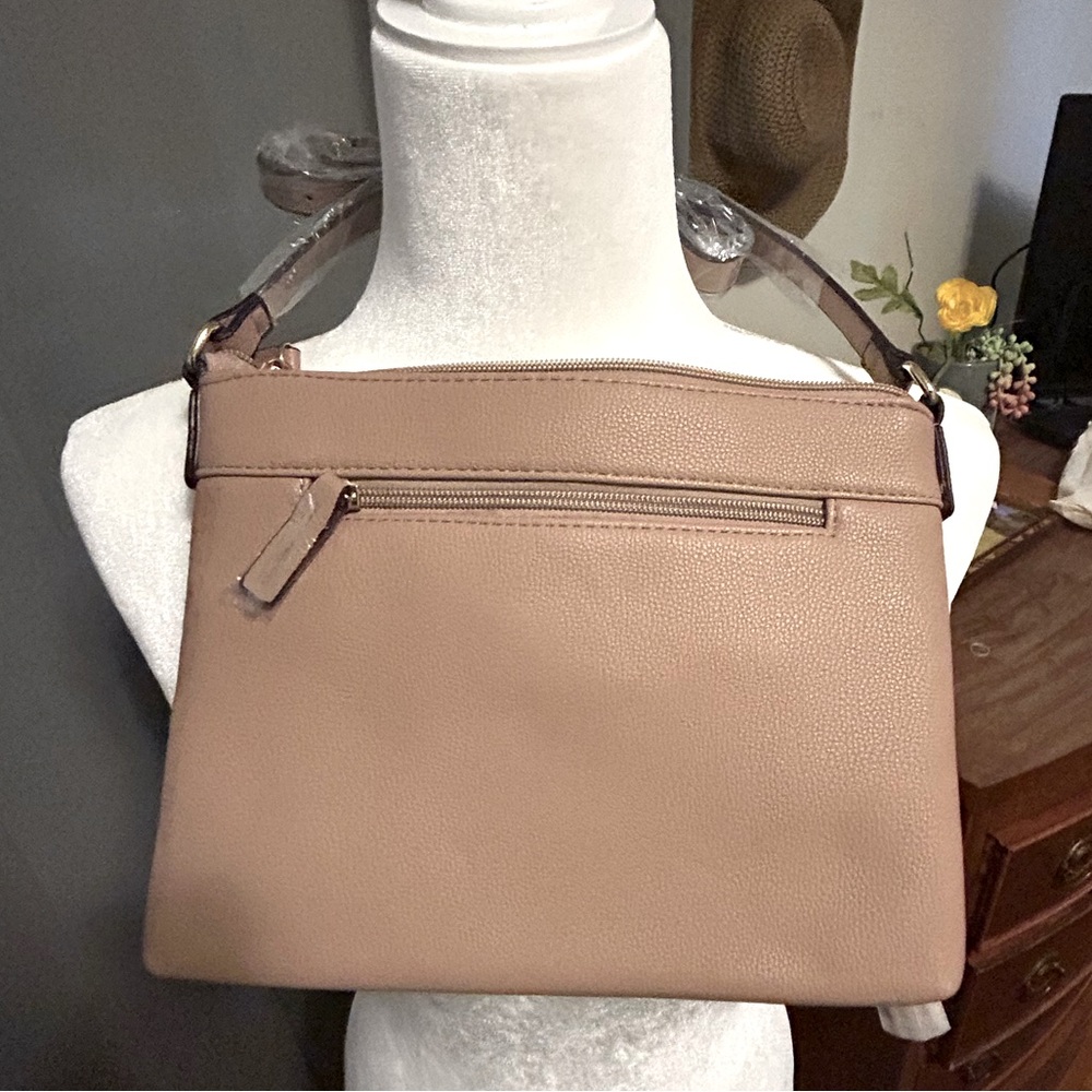 NWT: Brentano crossbody bag, tan, great quality.